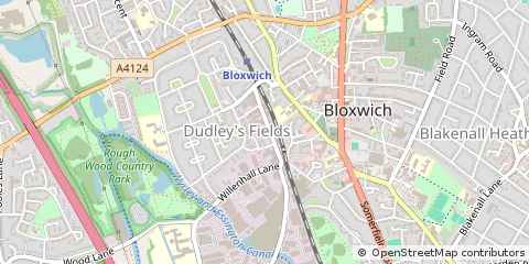 Map of Walsall, West Midlands