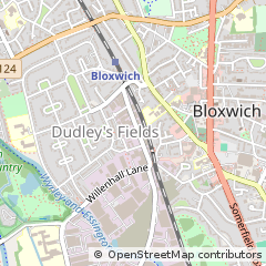 Map of Walsall, West Midlands