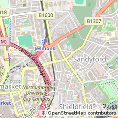 Map of Newcastle Upon Tyne