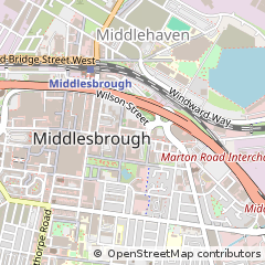 Map of Middlesbrough, Cleveland