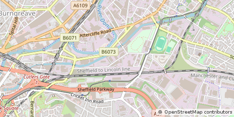 Map of Sheffield