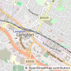 Map of Longton, Stoke on Trent