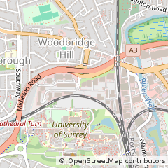 Map of Guildford, Surrey