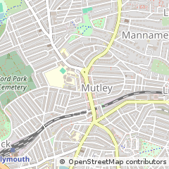 Map of Plymouth, Devon