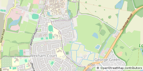 Map of Slough, South Bucks