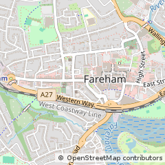 Map of Fareham, Hampshire
