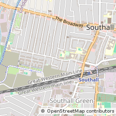 Map of Southall, Middlesex