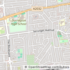 Map of Worthing, West Sussex