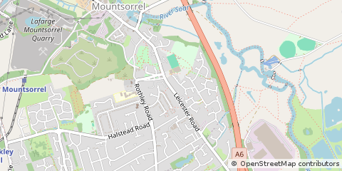 Map of Loughborough, Leicestershire