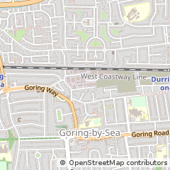 Map of Worthing, West Sussex