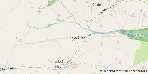Map of Hebden Bridge, West Yorkshire
