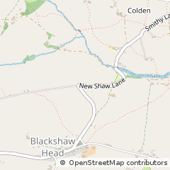 Map of Hebden Bridge, West Yorkshire