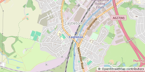Map of Rochdale, Lancashire