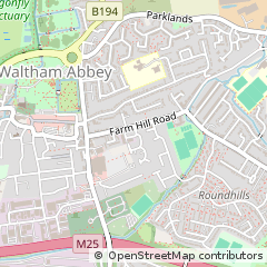 Map of Waltham Abbey, Essex