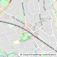 Map of Pinner, Middlesex