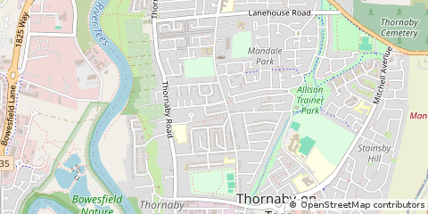 Map of Stockton-on-Tees