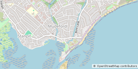Map of Christchurch, Dorset