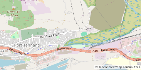 Map of Swansea, Abertawe