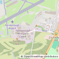 Map of Farnborough, Hampshire