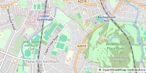 Map of Beckenham