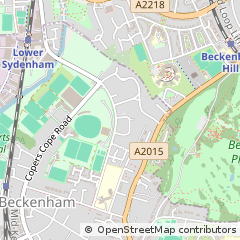 Map of Beckenham