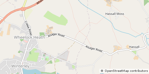 Map of Sandbach