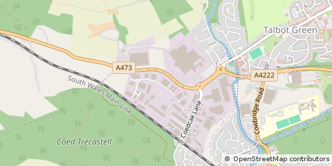 Map of Pontyclun, Llantrisant