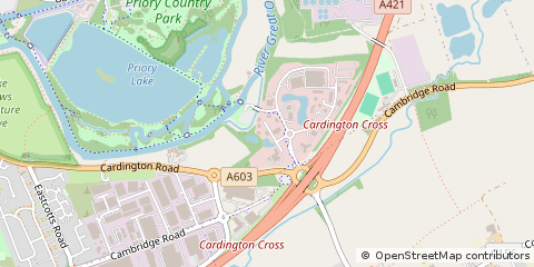 Map of Bedfordshire