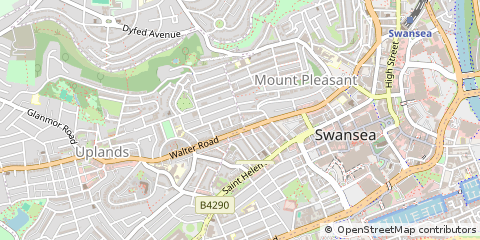 Map of Swansea