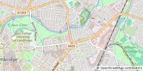 Map of Cambridge, Cambridgeshire