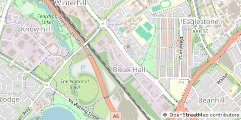 Map of Milton Keynes, Buckinghamshire