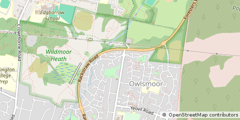 Map of Sandhurst, Berkshire