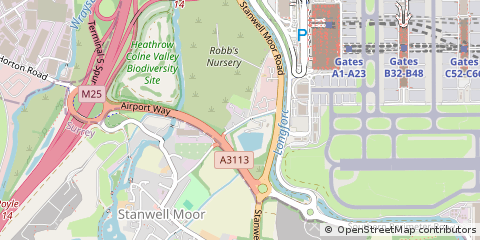 Map of Staines-Upon-Thames