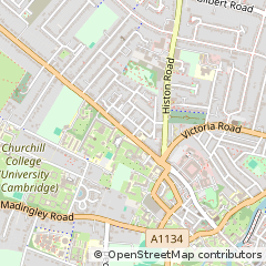 Map of Cambridge, Cambridgeshire