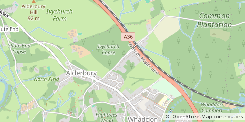 Map of Salisbury, Wiltshire