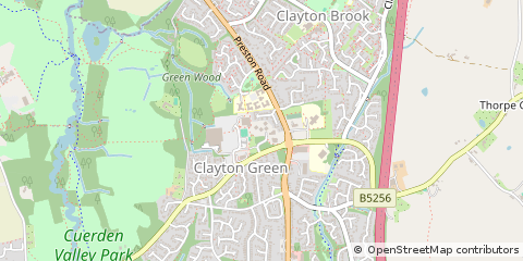 Map of Chorley, Lancashire