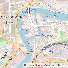 Map of Teesside