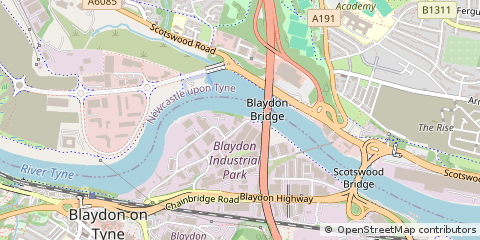 Map of Tyne & Wear