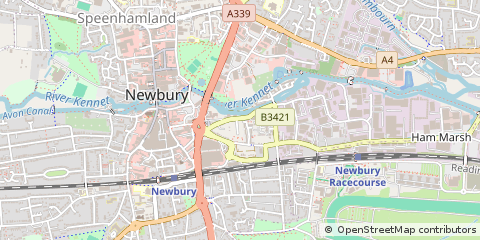 Map of Newbury, Berkshire