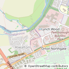 Map of Peterborough, Cambridgeshire