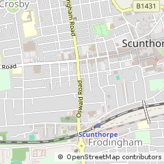 Map of Scunthorpe, North Lincolnshire