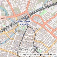 Map of Manchester, Greater Manchester