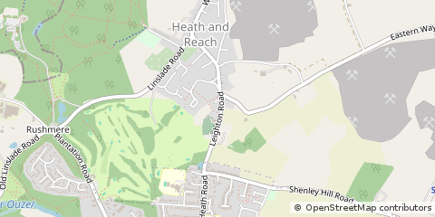 Map of Leighton Buzzard, Bedfordshire
