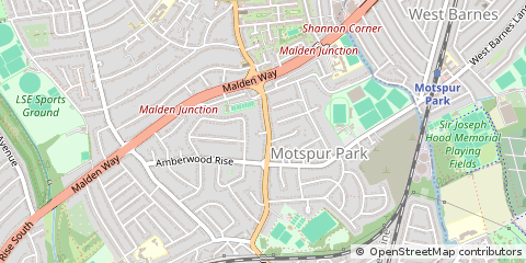 Map of NEW Malden