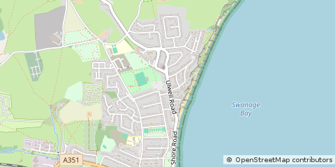 Map of Swanage, Dorset