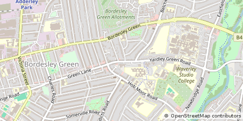 Map of Birmingham, West Midlands