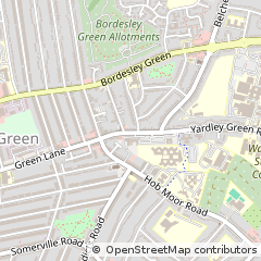 Map of Birmingham, West Midlands