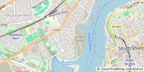 Map of Tyne & Wear