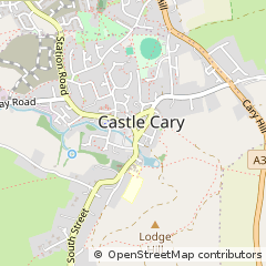 Map of Castle Cary, Somerset
