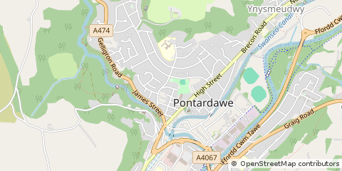 Map of Swansea